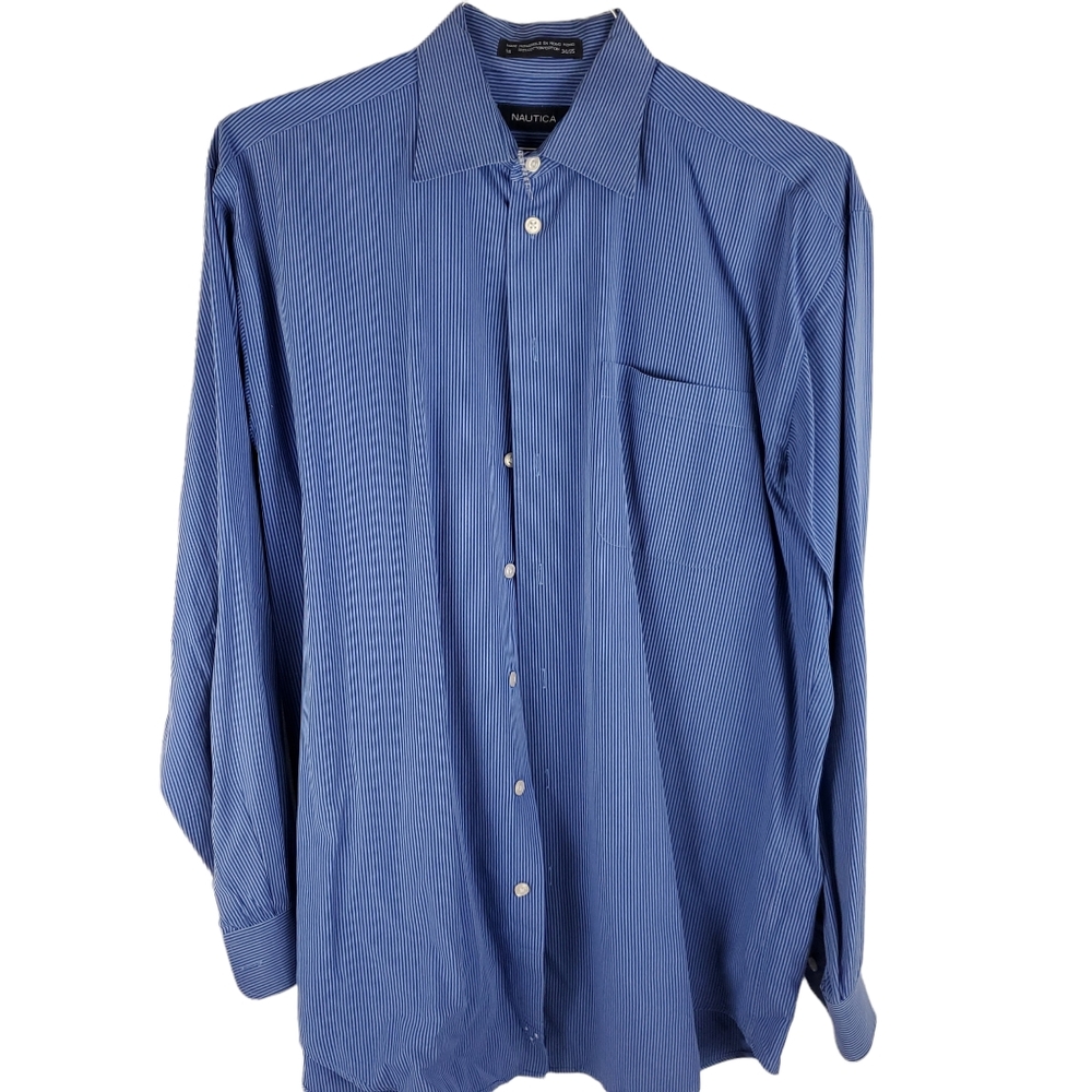Nautica men's button up shirt 16/34-35